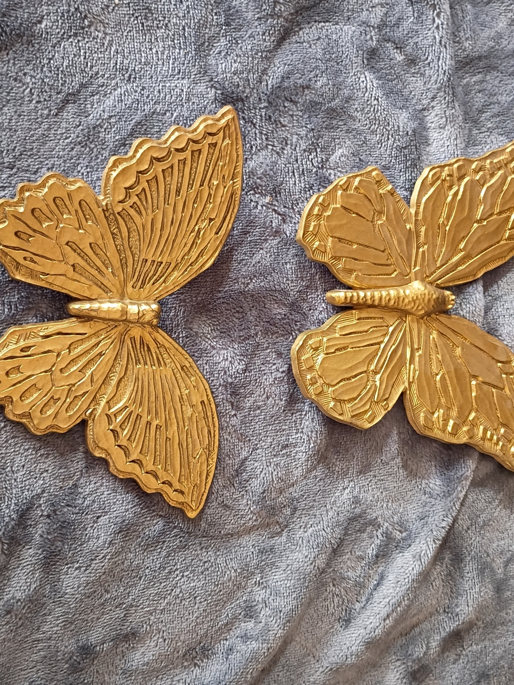 Gold Butterfly Wall Decor Pair